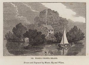 Magna Charta Insel (Gravur)