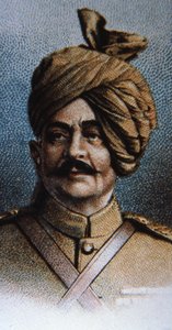 Maharadscha Sir Pertab Singh, Oberst der Jodhpur Lancers von English School