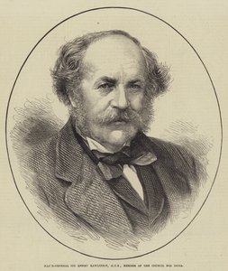 Generalmajor Sir Henry Rawlinson, KCB, Mitglied des Rates für Indien (Stich) von English School