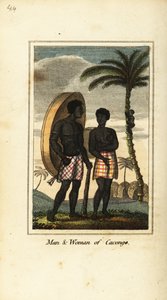 Mann und Frau aus Cacongo, an der Küste von Loango von English School
