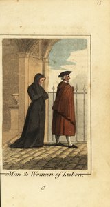 Mann und Frau aus Lissabon, Portugal von English School