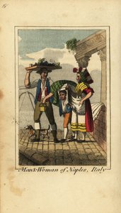 Mann und Frau aus Neapel, Italien