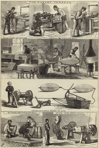 Herstellung von Kriegsmaterial im Königlichen Arsenal von English School