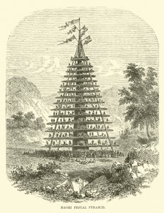 Maori Festpyramide von English School