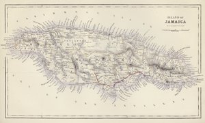 Karte: Insel Jamaika, von G H Swanston, Edinburgh von English School