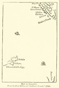 Karte von Lilliput von English School