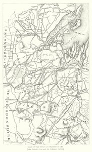 Karte der Fens, wie sie 1830 entwässert wurden (Stich) von English School
