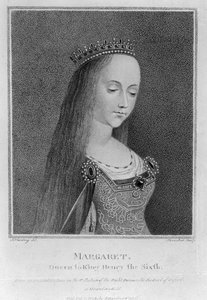 Margarete von Anjou, nach einem alten Bild in der Sammlung des Right Honourable the Earl of Oxford, 1792 von English School