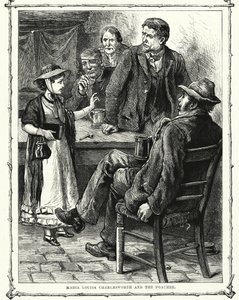 Maria Louisa Charlesworth und der Wilderer (Gravur) von English School