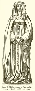 Maria de Molina, Königin von Sancho IV., König von Kastilien und León. 1295 von English School