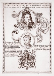 Mariae Scotorum Regina und ihr Sohn, König James von English School
