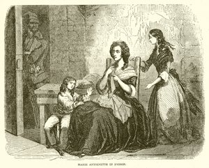 Marie Antoinette im Gefängnis von English School
