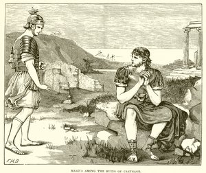 Marius unter den Ruinen von Karthago