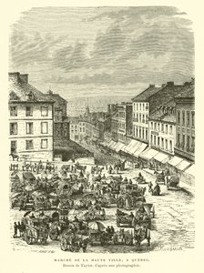 Markt der Oberstadt, Quebec City, Kanada von English School