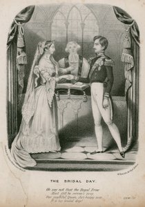 Heirat von Königin Victoria und Prinz Albert, 10. Februar 1840 von English School