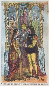 Hochzeit von König Heinrich V. und Katharina von Frankreich von English School