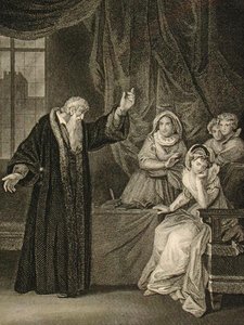 Maria Stuart (1542-87) und John Knox (ca. 1512-72) (Gravur)