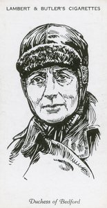 Mary Russell, Herzogin von Bedford, englische Fliegerin von English School