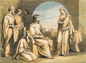 Maria zu Füßen von Jesus von English School