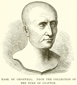 Maske von Cromwell von English School