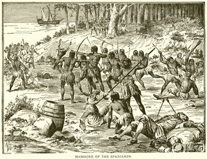 Massaker an den Spaniern