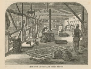 Mattenraum im Coldbath Fields Prison von English School