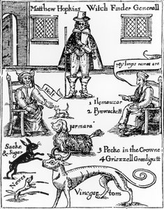 Matthew Hopkins, der Hexenjäger (gest. 1647) von English School