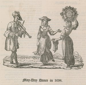 Maifeiertanz im Jahr 1698 von English School