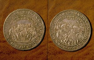 Medaille zur Erinnerung an die Niederlage der Spanischen Armada, 1588 (Silber) von English School