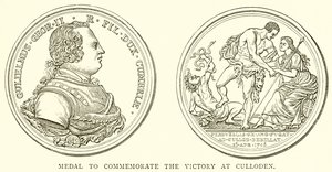 Medaille zur Erinnerung an den Sieg bei Culloden von English School