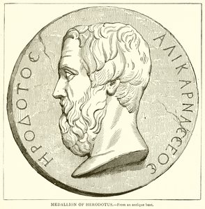 Medallion von Herodot von English School