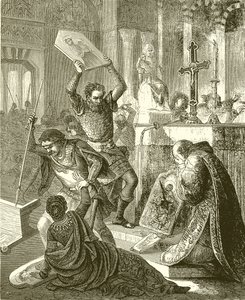Mittelalterlicher Fanatismus: Bildersturm von English School