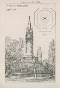 Denkmal in den St. Pancras Gärten von English School