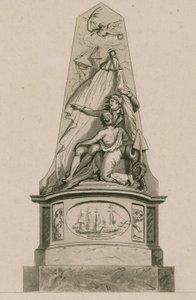 Denkmal für Kapitän Edward Cooke, Westminster Abbey, London von English School