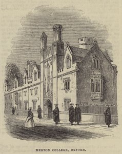 Merton College, Oxford (Gravur) von English School