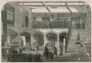 Messrs Gilbeys Weinläden in der Titchfield Street von English School