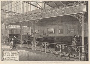 Messrs John Brinsmead und Sons Ausstellung bei der London International Exhibition, Crystal Palace von English School