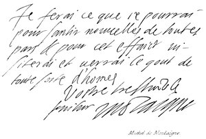 Michel de Montaigne von English School