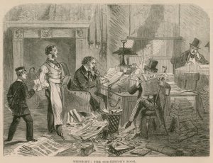 Mitternacht: Der Raum der Unterredakteure von English School