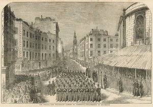 Militärparade am Strand von English School