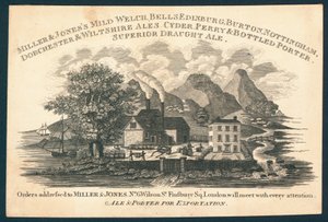 Miller & Jones, Hersteller von Bier und Porter für den Export, Visitenkarte von English School