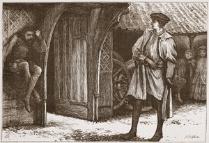 Millon und der Lutheraner, Illustration aus Die Geschichte des Protestantismus von James Aitken Wylie, veröffentlicht 1878 von English School