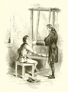 Milner von dem Webstuhl gerettet von English School