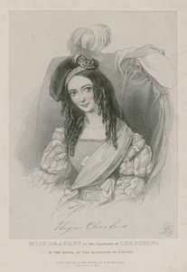 Miss Charles in der Rolle des Cherubino in der Oper Die Hochzeit des Figaro