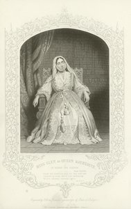 Miss Glyn als Königin Katharina in Heinrich VIII von English School
