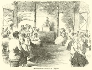 Missionskirche in Ceylon von English School