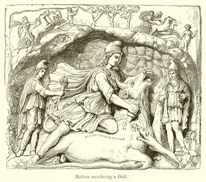 Mithra opfert einen Stier