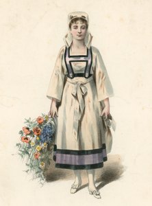 Mme Judic in der Rolle der Margotte in La Branche Cassee von English School