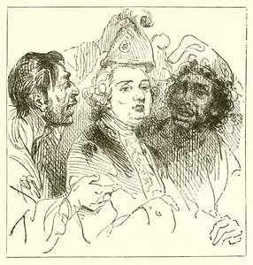 Verspottung von Ludwig XVI. von English School