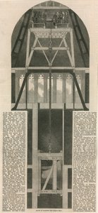 Art des Hebens der großen Glocke in den Uhrturm von English School